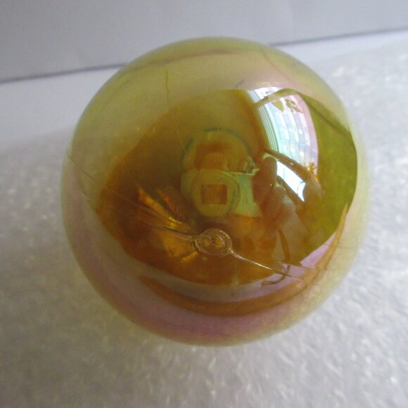1  Barcana Canada Shatterproof Plastic Globe Light Cover~Gold/Yellow Iridescent - Picture 5 of 5